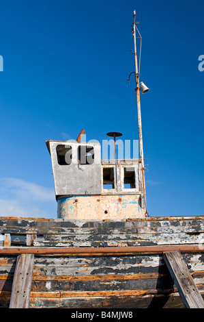 De unsere Angelboot/Fischerboot Burghead auf den Moray Firth North East Scotland UK Stockfoto