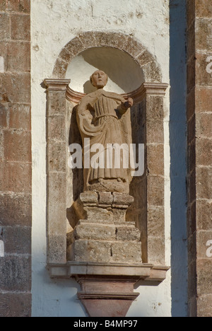 Statue am Mision San Ignacio Baja California Sur Mexiko Stockfoto