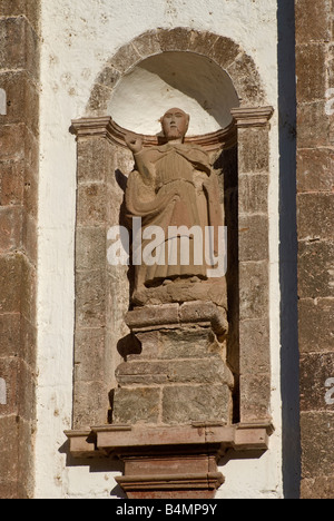 Statue am Mision San Ignacio Baja California Sur Mexiko Stockfoto