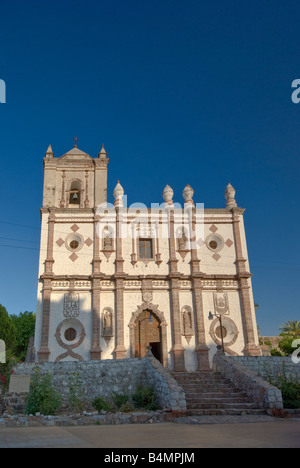 Mision San Ignacio Fassade Baja California Sur, Mexiko Stockfoto