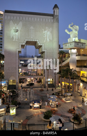 Ein Blick von den Hollywood und Highland Center Stockfoto