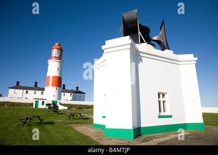 Souter Point Lighthouse in South Tyneside. Stockfoto