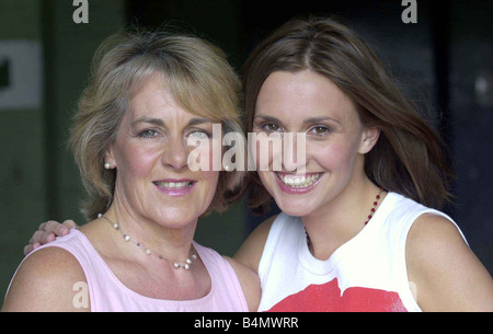 TV Moderatorin Jayne Middlemiss und Nina Myscow November 2001 Stockfoto