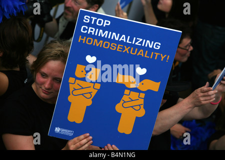 Homosexuell Kanal stolz 20087 in Amsterdam Stockfoto