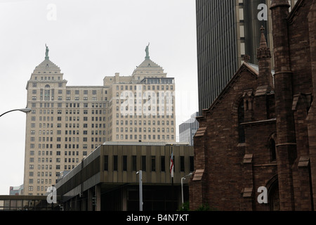 Liberty Building in Buffalo New York NY Gebäude von unten Bilder Fotos Fotografie Verkauf für auf alamy horizontal in USA US hochauflösend Stockfoto