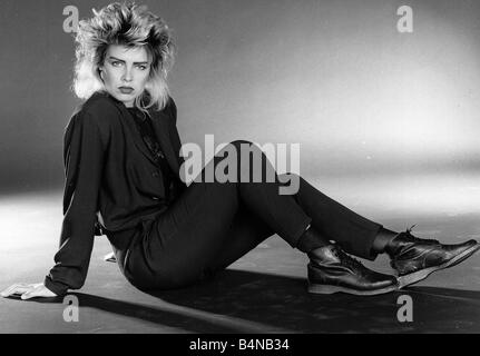 Pop-Sängerin Kim Wilde 1986 Stockfoto