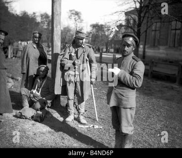 Weltkrieg eine russische Soldaten in Lemberg 1918 verwundet Stockfoto