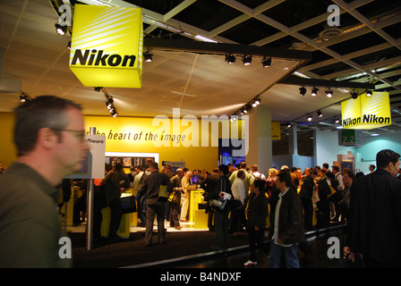 Nikon Messestand 2008 Photokina Köln Stockfoto