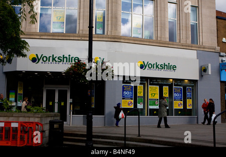 Yorkshire Building Society hohe Straße Verzweigung Stockfoto