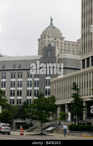 Liberty Building in Buffalo New York New York New York Gebäude Low Winkels Bilder Fotos sehr hochauflösendes vertikales Format in den USA Hi-res Stockfoto