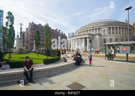 Zentralbibliothek im Stadtzentrum von Manchester, Lancashire, England, Großbritannien Stockfoto