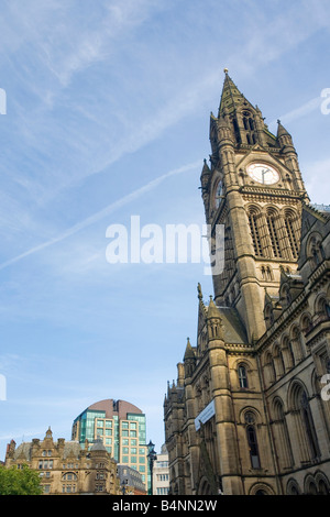 Rathaus im Stadtzentrum von Albert Square Manchester Lancashire England UK United Kingdom GB Großbritannien britischen Inseln Europa EU Stockfoto