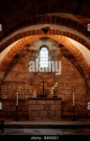Die Krypta von St. Johann Baptist Kirche Berkswell West Midlands England UK Stockfoto