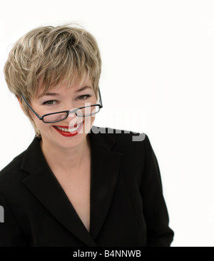 Lächelnde Geschäftsfrau Stockfoto