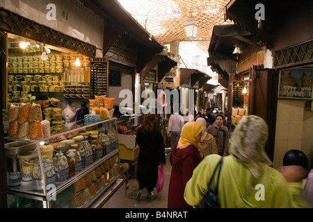 In der Medina von Fes el Bali Altstadt Stockfoto