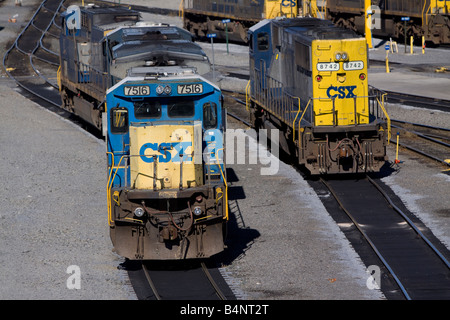 Die CSX Selkirk NY Motor Einrichtungen. Stockfoto