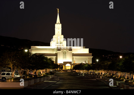 LDS (Mormonen) Tempel in Bountiful, Utah. Stockfoto