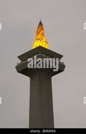 Flamme von Monas jakarta Stockfoto