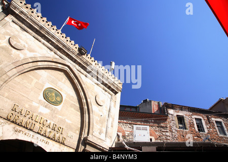 Eintritt, Eingang von der Grand Bazaar, Kapalıçarşı, Kapalicarsi, Istanbul, Türkei Stockfoto