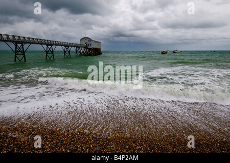 Die Rettungsstation bei Selsey Bill in Hampshire. Stockfoto