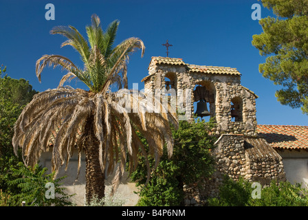 Glockenturm in der Kirche Mission San Miguel Arcangel in San Miguel Kalifornien USA Stockfoto