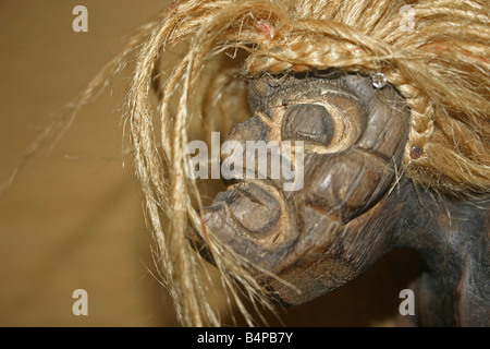 Nahaufnahme des hölzernen Surf-Abbildung Stockfoto