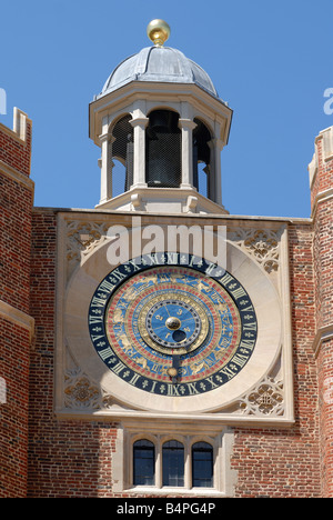 Astronomische Uhr Hampton Court Palace Stockfoto