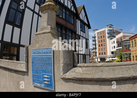 Kingston upon Thames und Glattern Brücke Stockfoto