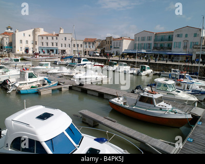 Hafen von Saint-Martin auf der Insel Ile De Ré West Küste von Frankreich Stockfoto
