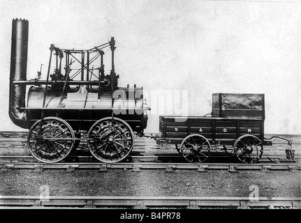 George Stephenson s Fortbewegungsmittel Nr. 1 verwendet, um der Stockton and Darlington Railway c 1825 öffnen Stockfoto