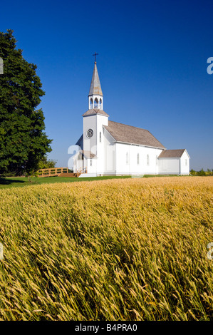 Eine Landkirche in Kardinal Manitoba Kanada Stockfoto