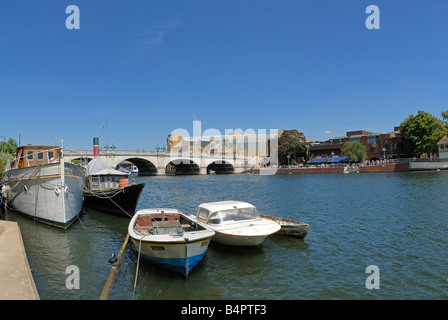 Themse in Kingston upon Thames Stockfoto