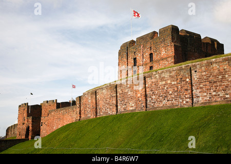 Carlisle Castle zusätzlich zu graben. Carlisle, Cumbria, England, Vereinigtes Königreich. Stockfoto