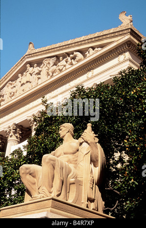 USA Washington DC Statue aus der nationalen Archive der Vereinigten Staaten von Amerika Stockfoto