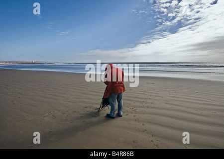 Die Darlehen Fotograf Porthcawl Stockfoto