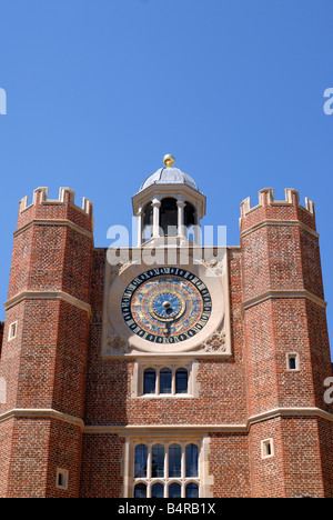 Astronomische Uhr, Hampton Court Palace Stockfoto