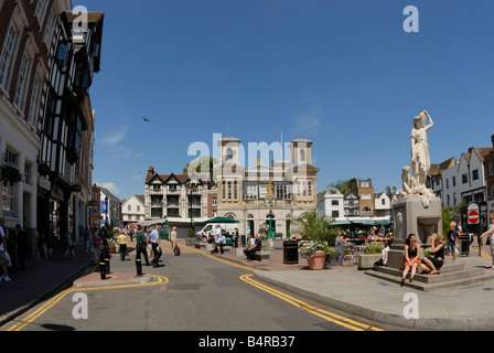 Market House und Marktplatz Kingston upon Thames Stockfoto