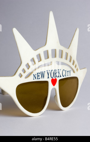 Ein paar Souvenirs Sonnenbrille von New York City Stockfoto