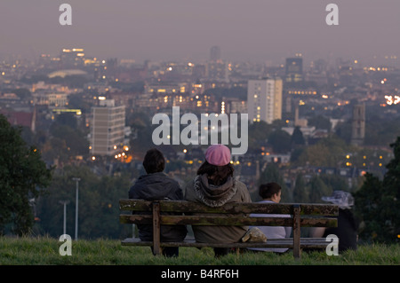 Blick vom Parliament Hill mit Blick auf Nord-London Camden Stockfoto