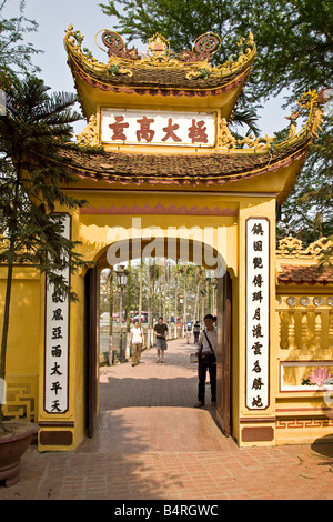 Tran Quoc Pagode West Lake Hanoi Vietnam Stockfoto