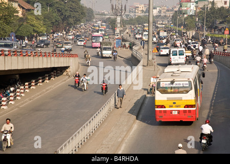 Anstrengenden Überführung Hanoi Nordvietnam Stockfoto