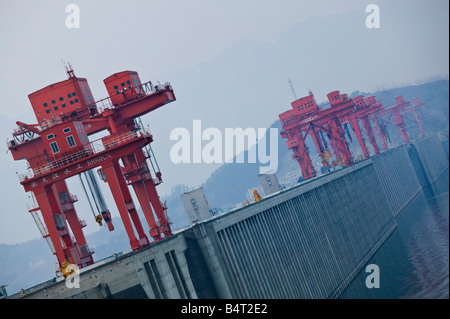 China, Provinz Hubei, Xilang Schlucht, drei-Schluchten-Staudamm am Jangtse-Fluss Stockfoto