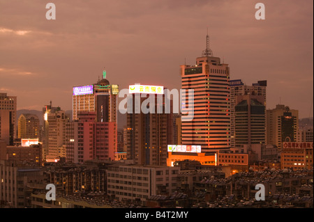 China, Provinz Yunnan, Kunming, Stadtansicht von Innenstadt von Kunming aus Kunming Hotels Stockfoto