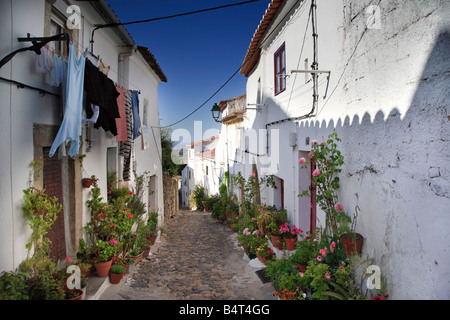 Mittelalterliche Altstadt, Castelo de Vide Dorf, Alentejo, Portugal Stockfoto