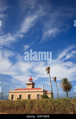Leuchtturm, Ponta da Piedade, Lagos, Algarve, Portugal Stockfoto
