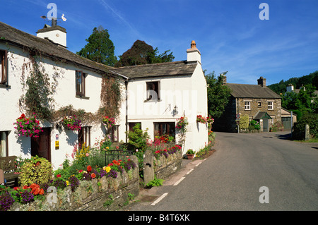 England, Cumbria, Seenplatte, Beatrix Potter Heimatdorf von nahe Sawrey Stockfoto