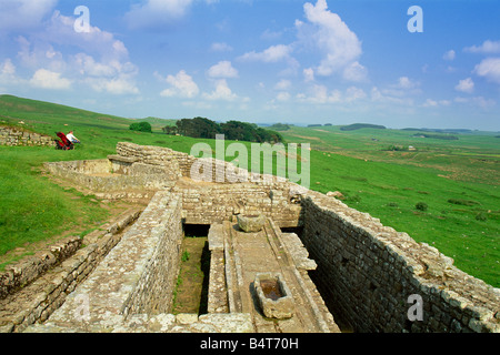 England, Northumbria, Hadrianswall, Housesteads Roman Fort, die Latrinen Stockfoto