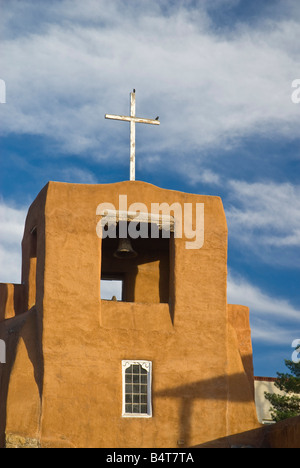 USA, New Mexico, Santa Fe, San Miguel Church (älteste kirchliche Bauwerk in USA Flächensteckung, 1610), traditionelle Adobe Bau Stockfoto