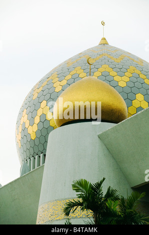 Kuppeln an der Sabah State Moschee Kota Kinabalu Sabah Malaysia Stockfoto