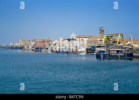 Pellestrina Venedig Italien das Lido von Pellestrina bildet einen Teil der Barriere welche trennt die Lagune vom Meer entfernt Stockfoto